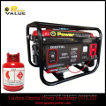 LPG Gasoline Petrol powered electric generator portable 2.2kva 5kva price